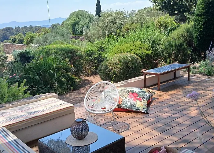 Anadine - Aiguebonne Boulouris - Pleine Vue - A 5 Minutes A Pied De La - Climatisee Villa